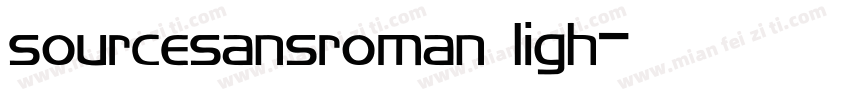 sourcesansroman ligh字体转换